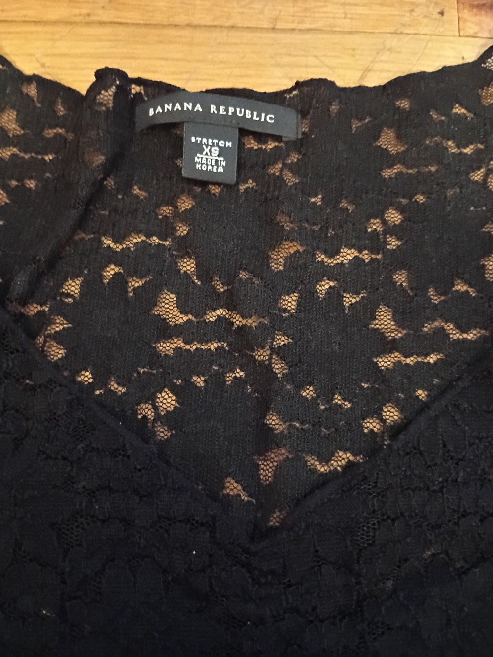 Banana Republic Black Lace V-Neck Camisole